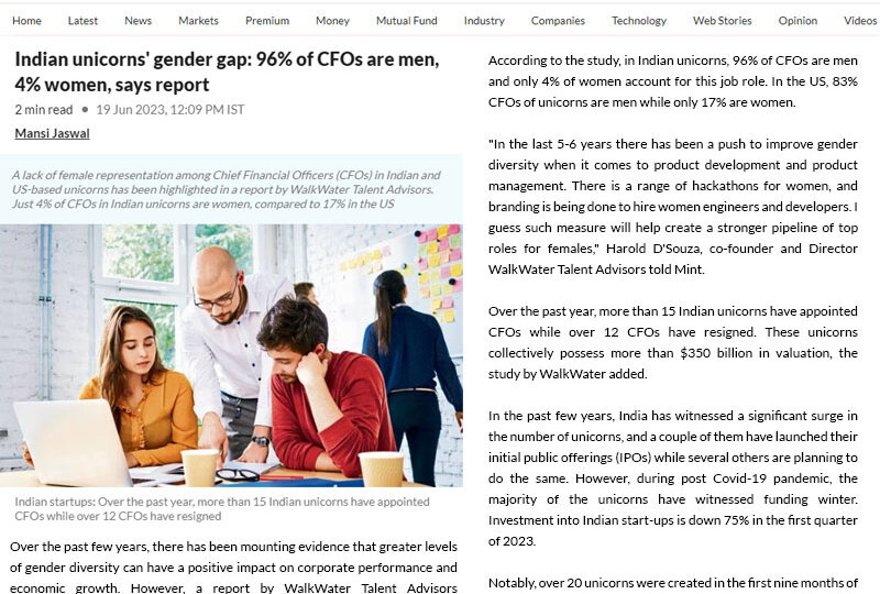 Indian-Unicorns-gender-gap-96%-of-CFOs-are-men-4percent-women-says-report