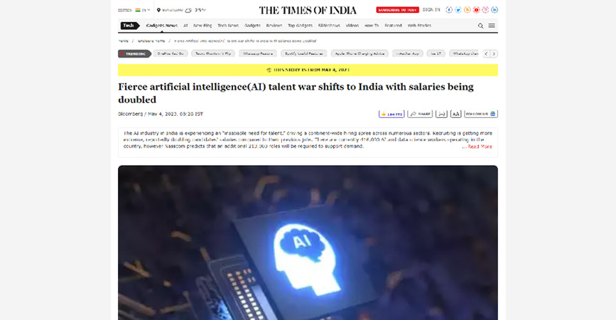 Fierce-artificial-intelligence(AI)-talent-war-shifts-to-India-with-salaries-being-doubled
