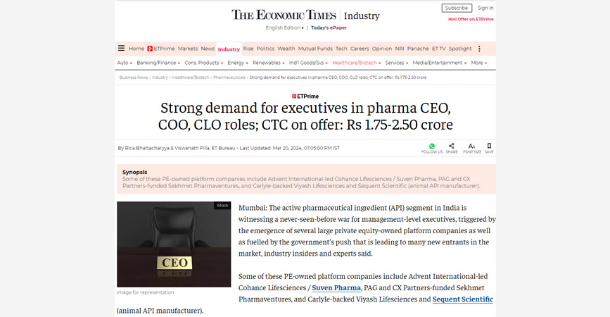 Strong-demand-for-executives-in-pharma-CEO,-COO,-CLO-roles-CTC-on-offer-Rs-1.75-2.50-crore