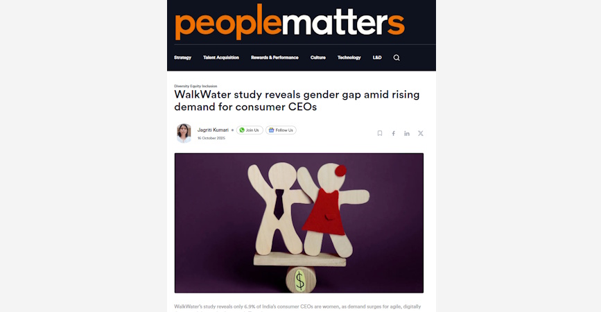 WalkWater study reveals gender gap amid rising demand for consumer CEOs